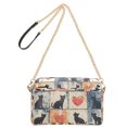 thumbnail image 2 of FORMRS Women Crossbody Purse with Chain Strap Vegan Leather Shoulder Handbag, Cats and Hearts, 2 of 7