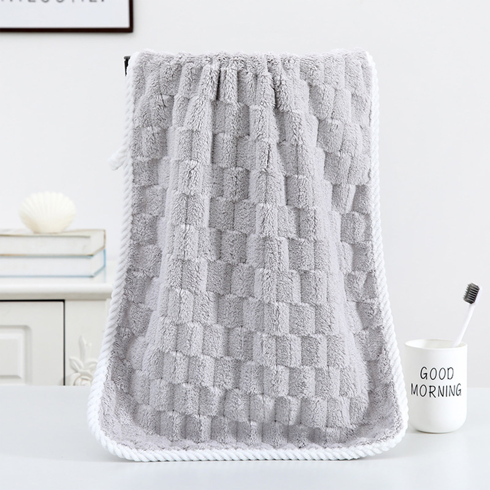 Summer Savings Clearance! Boovnll 8 Pack Hand Towels for Bathroom, 13x30" Super Soft & Absorbent Quick Dry Solid Color Towels, Thicken Microfiber Hand Towels for Hotel, Pool, Spa, Beach, Towels