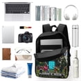 thumbnail image 3 of Una Película de Minecraft-theme Backpack, Campus style schoolbag Bookbag with Adjustable Shoulder Straps And Large Zip Compartment, Unisex Travel Bags., 3 of 6
