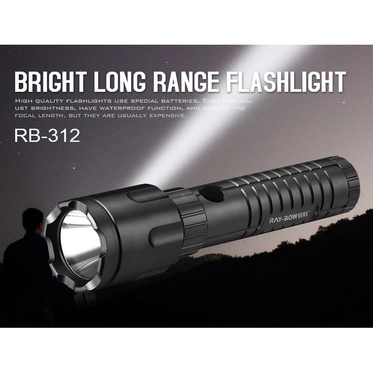 best rechargeable flashlights under $50 High Lumens, Super Bright LED Small Powerful Tactical Flashlight with Memory Function, 6Modes Pocket Waterproof Flash Light for Home,Camping,Car,Emergency,Gifts for Men it is compact and lightweight to pack in your glove compartment or tackle box Ray-bow Rb-312 200-Lumens Multi-Function Rechargeable