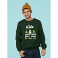 thumbnail image 2 of Make Christmas Great Again Sweatshirt Men -Image by Shutterstock, Male x-Large, 2 of 4