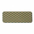 thumbnail image 1 of Moroccan Computer Mouse Pad, Mosaic Style Ethnic Ceramic Motif with Azulejo Geometric, Rectangle Non-Slip Rubber Mousepad Large, 31" x 12" Gaming Size, Dark Teal Mustard and Rust, by Ambesonne, 1 of 2