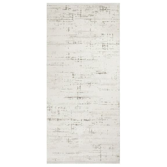 Jaunpur Cream Abstract Acrylic Area Rugs for Living Room Jacquard Textured Modern Rugs Soft Geometric Rug for Bedroom Washable Rug Non-Slip Bohemian Carpet Perfect for Dining Room Office Beige