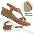 thumbnail image 4 of Ablanczoom Wedge Sandals for Women Shoes: Comfortable Open Toe Platform Women Sandals, 4 of 6