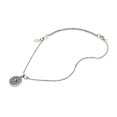thumbnail image 2 of Alex and Ani Womens Evil Eye Anklet, Rafaelian Silver, Expandable, 2 of 2