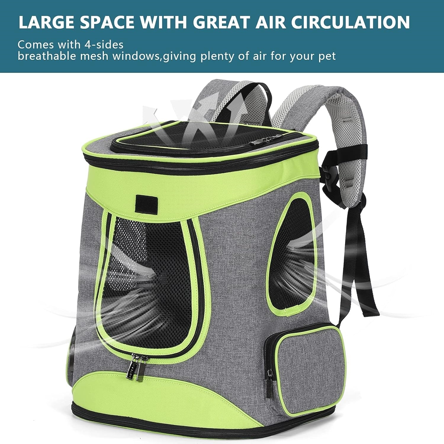 Pet Backpack Carrier  Dog Travel Backpack Carrier for Hiking Walking Cycling Suitable for Small Medium Dogs Cats and Rabbits up to 22 Pounds
