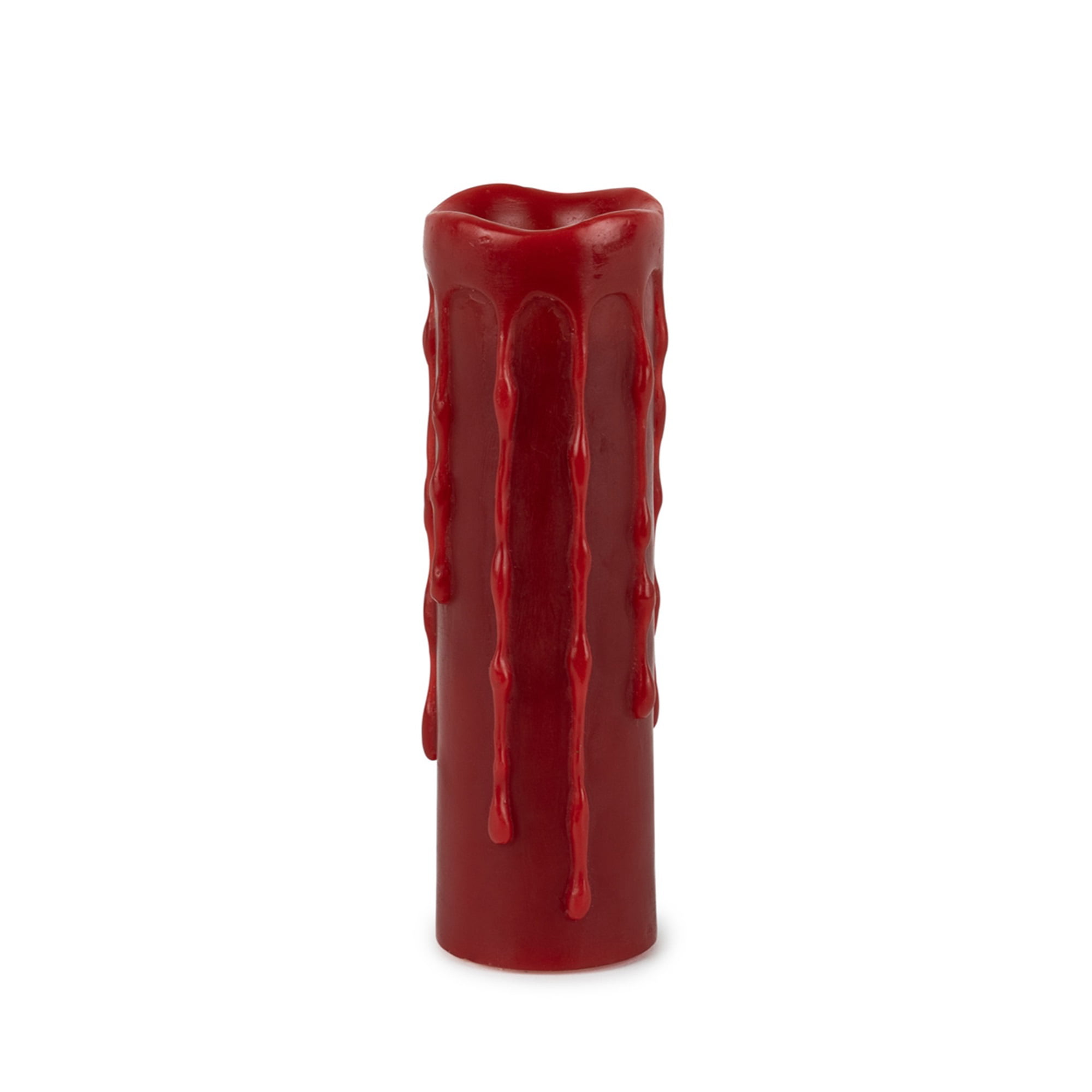 LED Wax Dripping Pillar Candle with remote and 4 and 8 Hour Timer (Set of 2) 1.75"Dx6"H Wax/Plastic