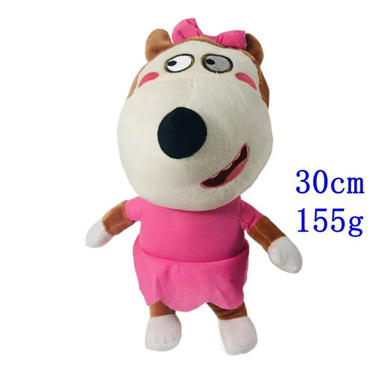 2pcs Wolfoo Lucy Family Plush Doll English Animation Stuffed Cartoon Doll  new
