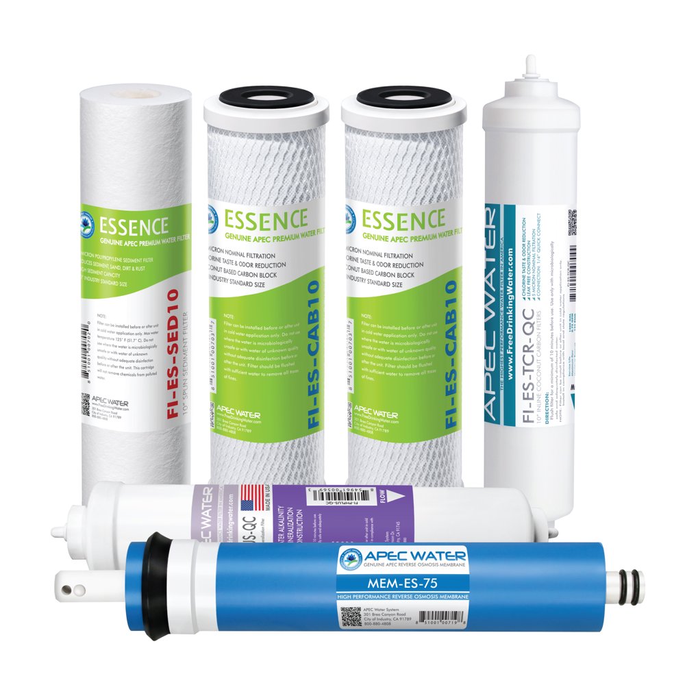 APEC FILTERMAXESPH 75 GPD Complete Replacement Filter Set for ESSENCE