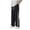 Black A, variant on Men's Chino Pants, Casual Classic Fit, Elastic Wassit Khaki Pants, Business Casual Wear, Long Professional Chef Chef Design, Men's Cooking Pants