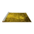 thumbnail image 2 of Ahgly Company Machine Washable Indoor Rectangle Oriental Yellow Industrial Area Rugs, 2' x 5', 2 of 4