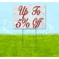 thumbnail image 1 of Up To 5% Off Red & Chrome (18" X 24") Yard Sign, Includes Metal Step Stake, 1 of 6