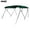 Forest Green, variant on MSC 4 Bow Bimini Top with Rear Support Pole and Storage Boot, Black