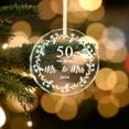 thumbnail image 7 of 50th Wedding Gifts, 50 Years as Mr. and Mrs. Glass Christmas Tree Ornament Collectible Holiday Keepsake,Christmas Tree Ornaments, Wedding Gift Christmas,Perfect 50th Wedding, 7 of 7