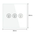 thumbnail image 4 of Smart Multi-gang Light Dimmer Switch Independent Control Smart Control Works Home 1/2/3 Gang ,Easy to Installation, 4 of 6