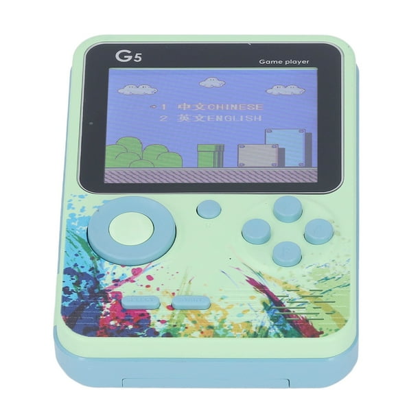 Lecteur De Jeux Vidéo, Console De Jeu Portable 1020 MAH, Plusieurs Jeux,  Sortie HD Pour Enfants Bleu, Vert 