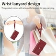 thumbnail image 5 of Wallet Case for Samsung Galaxy S23 Plus Women Men, Durable PU Leather Magnetic Flip Lanyard Strap Wristlet Zipper Card Holder Kickstand Wallet Phone Case Cover Full Body Protection, Red, 5 of 10