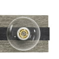 thumbnail image 4 of Hunter - Donelson 3-light Brushed Iron, Medium Size Vanity Light, Dimmable, Transitional Style, for Bedrooms, Dining, Living Rooms - 19773, 4 of 6