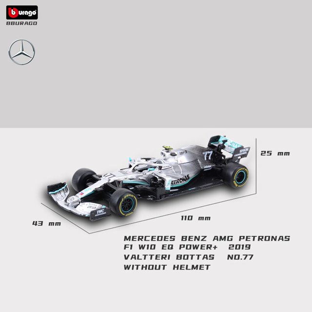 Bburago 1:43 2022 mercedes-amg Team W13 #44 Porsche Hamilton #63 Russell F1 Formula Alloy Diecast Toy Car Model Collection Gifts Fivean unisex