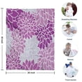 thumbnail image 4 of Purple Floral and Petal Pattern Blanket,Comfortable Soft Flannel Throw Blanket,All Season,Warm Lightweight Blankets for Sofa Bed Couch Living Room Chair,30"x40", 4 of 4