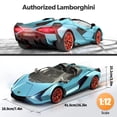 thumbnail image 3 of Coche a control remoto MIEBELY Lamborghini escala 1:12 azul, 3 of 7