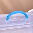 thumbnail image 6 of RBCKVXZ 3-Tier Clear Storage Bins, Stackable Carry Storage Box Container, Plastic Lidded Organizer Case With Handle for Beads, Arts & Crafts, Sewing, Office Supplies, 6 of 6