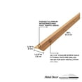 thumbnail image 3 of M-D Building Products 40120 1-3/8 In. X 36 In. Oak Aluminum METAL DECOR® Carpet Trim w/ Screw Nails, 3 of 6