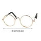 thumbnail image 2 of Fiudx Gafas de Sol de Moda para Mascotas, Montura Redonda Retro, Lentes Reflectantes, Bonita Decoración para Perros y Gatos, Cómodas Patas de Goma, Ideales para Fiestas y Sesiones de Fotos, Varios Co, 2 of 6