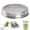 thumbnail image 4 of 4-Pack Stainless Steel Lids for Sprouting Jars with Excellent Ventilation 7cm, 4 of 5