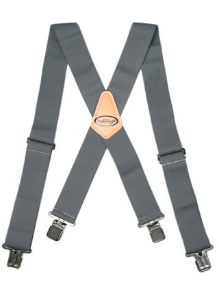 Welch Workwear® • Welch® 2 X-Back Work Clip-On Suspender with Black  Webbing • Handcrafted in the USA Since 1967