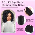 thumbnail image 3 of Extensiones de cabello Geogroket Afro Kinkys Bulk Human Hair 30g, 3 of 7