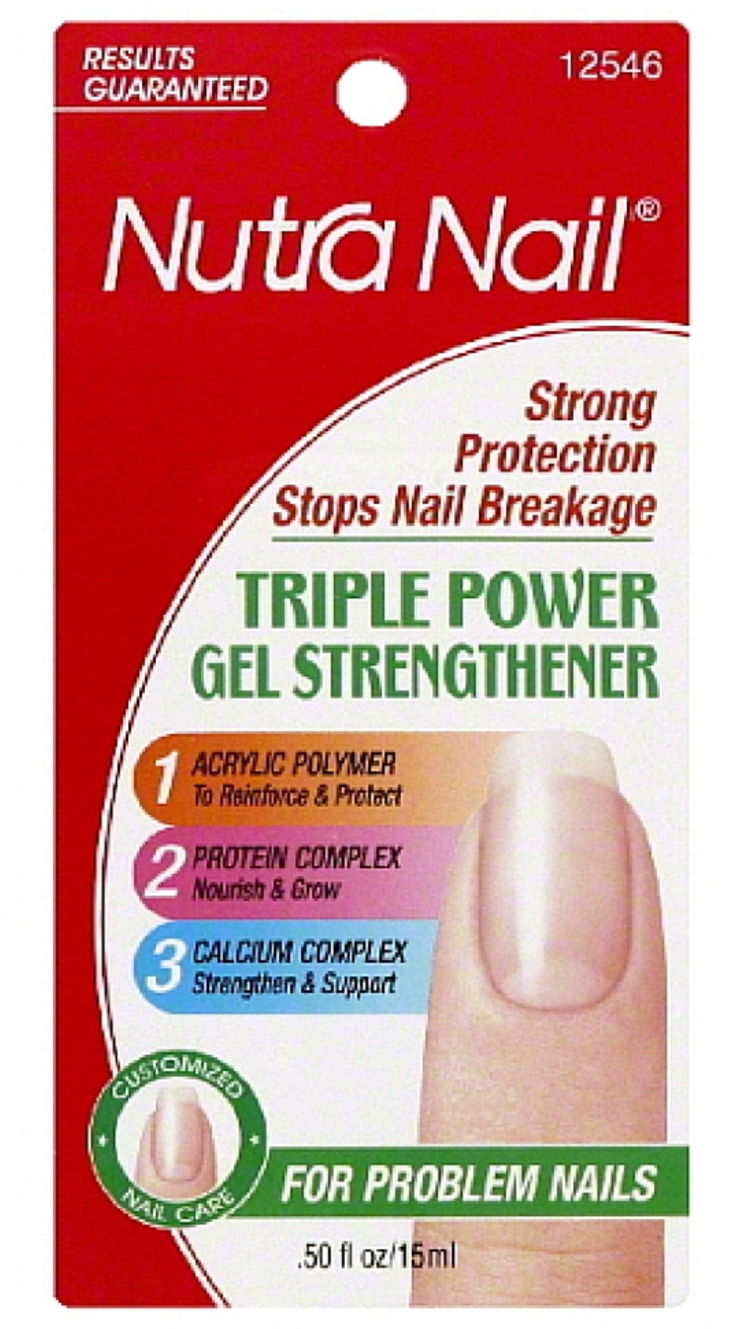 3 Pack Nutra Nail Triple Power Gel Strengthener 0.50 oz