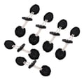 thumbnail image 3 of AMLESO 6 Pairs Sew on PU Leather Toggle Buttons for Clothes Coat Duffle - Black, 3 of 8