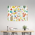 thumbnail image 3 of Bingfone Summer Animal Tapestry Wall Hanging Decor For Living Room Bedroom Dorm Classroom Office Decor 29x37 Inch, 3 of 9