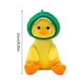 thumbnail image 3 of Dibujos animados de animales de peluche amarillo con sombrero Muñeca amarilla Muñeca linda Arrojar almohada Cojín Adorno Muñeca Cumpleaños Animal de peluche Animal de peluche, 3 of 3