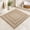 Beige, variant on Bathroom Runner Rug 72x24, Non-Slip Soft Absorbent Bath Mat, White Color