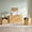 Natural, variant on Aitjunz 3 Pieces Modern Bedroom Furniture Set, 8 Drawer Dresser and 2 Nightstands with Charging Station, Curved Waterfall Edge Design, Natural