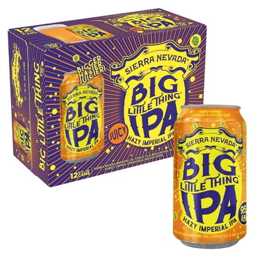 Sierra Nevada Big Little Thing Hazy Imperial IPA Craft Beer 12 Pack,12 fl oz Aluminum Cans, 9.5% ABV