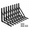 8 Pack-Black-14''x10'', variant on 30 Pack-Black-18''x12'' Heavy Duty Metal Shelf Brackets with Screws