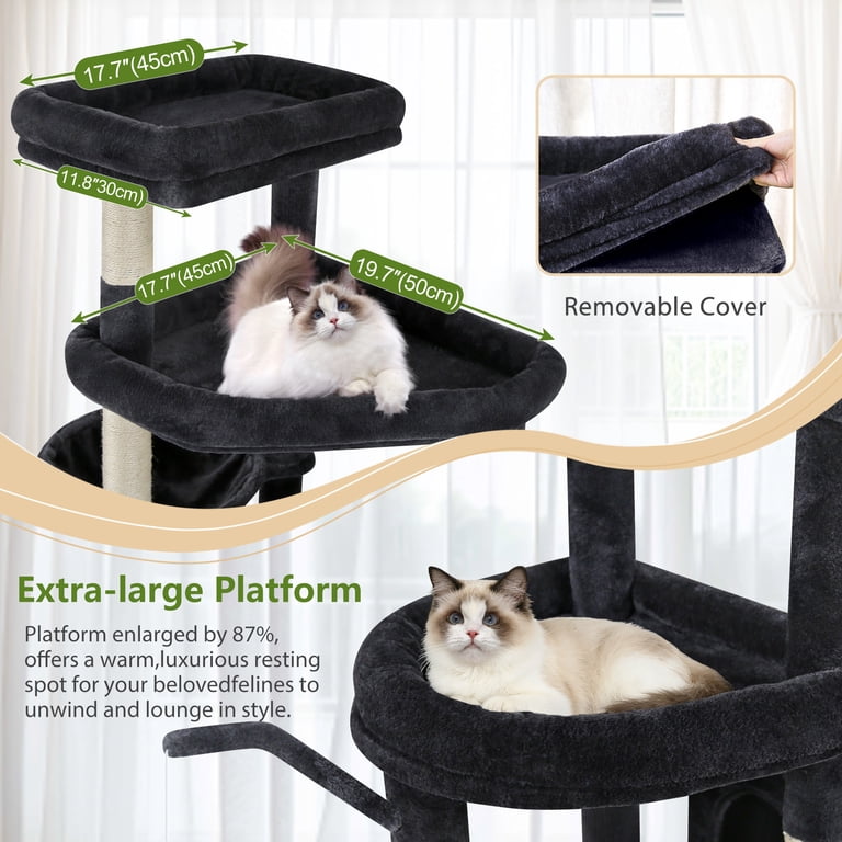 Globlazer 83-Inch Heavy Duty Cat Tree, Dark Gray photo 4