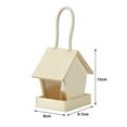 thumbnail image 3 of Darzheoy Bird Feeders for Outdoors Hanging, Wooden Bird Feeder Bird House Feeder, Window Bird Feeders for Viewing, Wild Bird Feeders for Garden Yard Decoration (B), 3 of 8