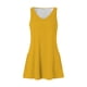 thumbnail image 5 of Vestido casual de mujer SCZ con bolsillos vestido de playa boho de verano camisetas cuello en V sin mangas sueltos amarillo 3xl, 5 of 7