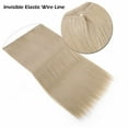 thumbnail image 6 of Benehair Invisible Hair Extensions Secret Hidden Wire in One Piece Real Long Thick Straight Curly Headband for Women 20" ash blonde, 6 of 9