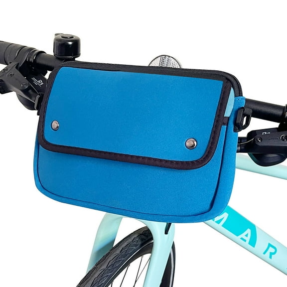 Wrapables Waterproof Small Handlebar Bike Bag, (Blue)
