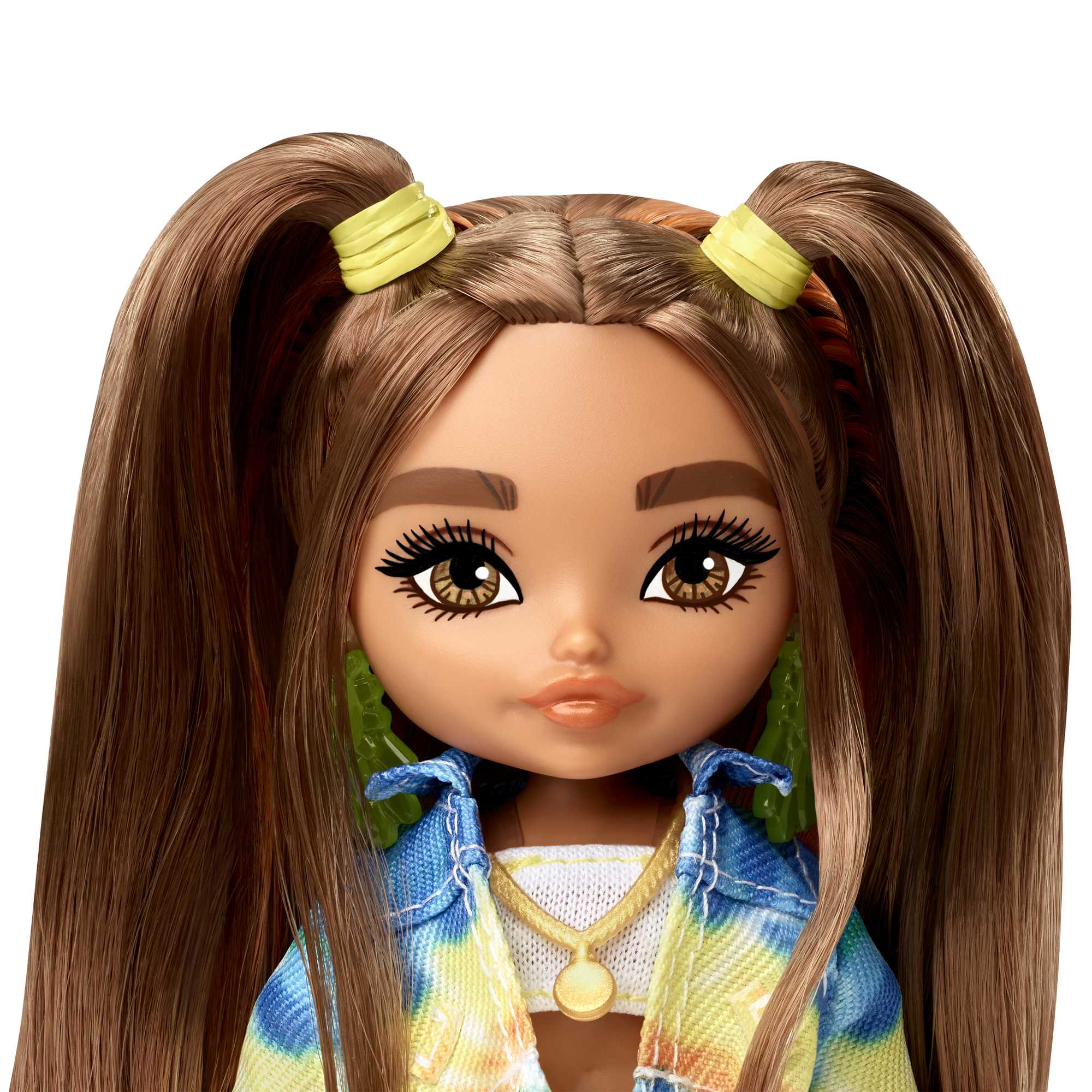 Barbie Extra Minis Doll #5 with Extra-Long Ombre Hair in Tie-Dye Jacket & Shorts with Accessories - image 4 of 6