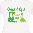 thumbnail image 4 of Inktastic Oma and Opa Love Me Grandchild Boys Long Sleeve Baby Bodysuit, 4 of 5