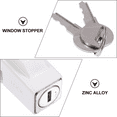 thumbnail image 2 of WEAVILUX Sliding Door Lock with Key Zinc Alloy 1Set, 2 of 8