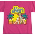 thumbnail image 3 of Barbie - Cali Sunset Ken - Girls Fitted Short Sleeve Graphic T-Shirt, 3 of 5