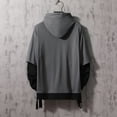 thumbnail image 2 of Contrast Color Pullover Hoodie Mens Patchwork Hoodies Men, 2 of 6