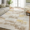 thumbnail image 4 of Yellow Abstract Area Rugs for Living Room Washable Rugs Boho Moroccan Area Rug Soft Neutral Geometric Bohemian Carpet Distressed Indoor Rug for Bedroom Dining Room Office Foldable Nonslip Rug, 4 of 9